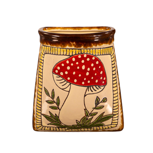 Wall Pocket Planter - Mushroom