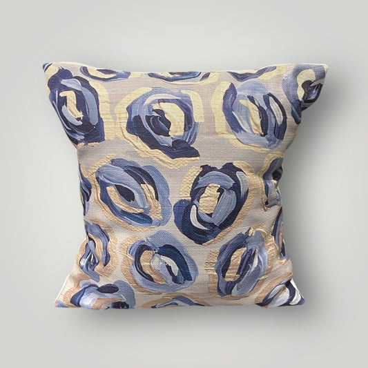 Navy Leopard Throw Pillow