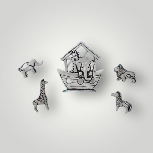 Noah's Ark Miniature Set (5 pcs) - Pewter - MN6