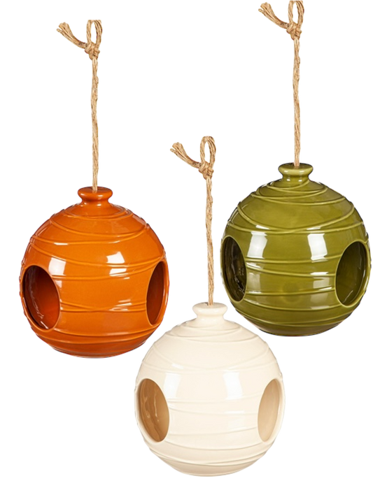 Orb Ceramic Bird Feeder