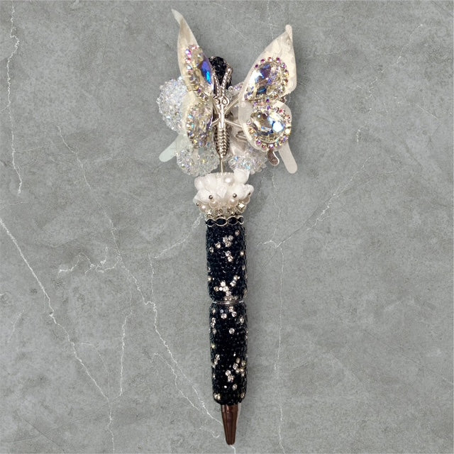 Pearl Petal Flutter Beaded Pen