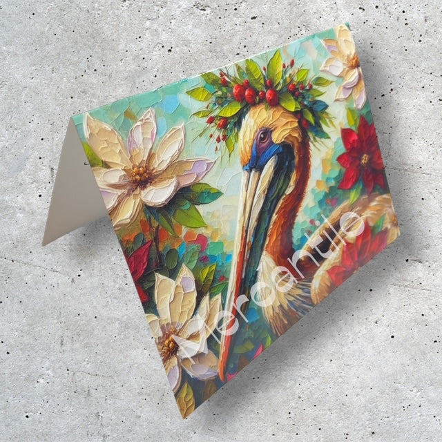 Pelican Tidings - Christmas Card