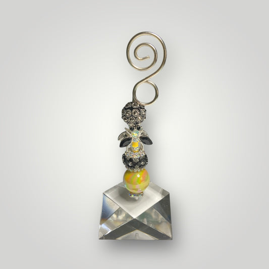 Photo-Memo Holder - Beaded - Bee