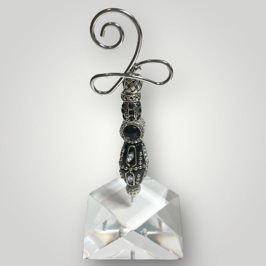 Photo-Memo Holder - Beaded - Midnight Reflections