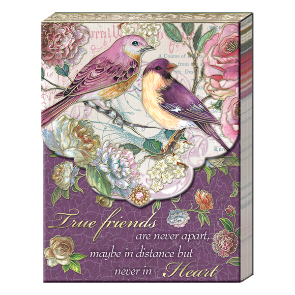 Pocket Notepad - Plum Bird Friends