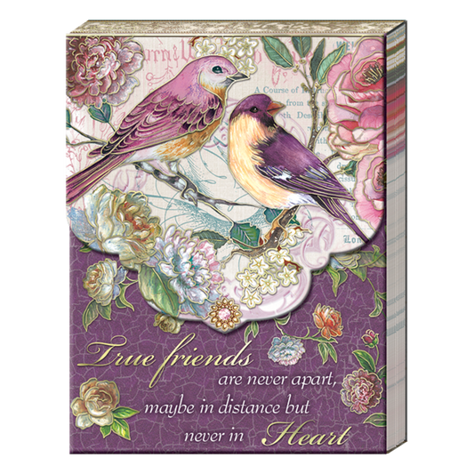 Pocket Notepad - Plum Bird Friends