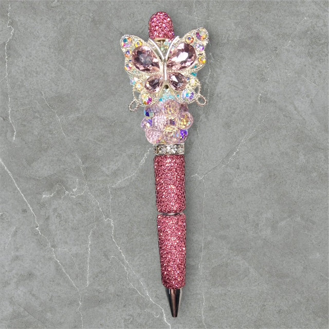 Pretty in Pink Beaded Pen