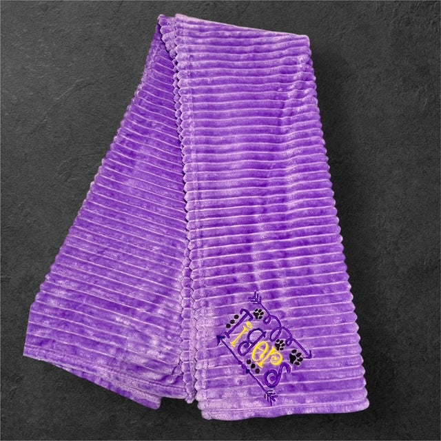 Tigers Purple adult throw blanket