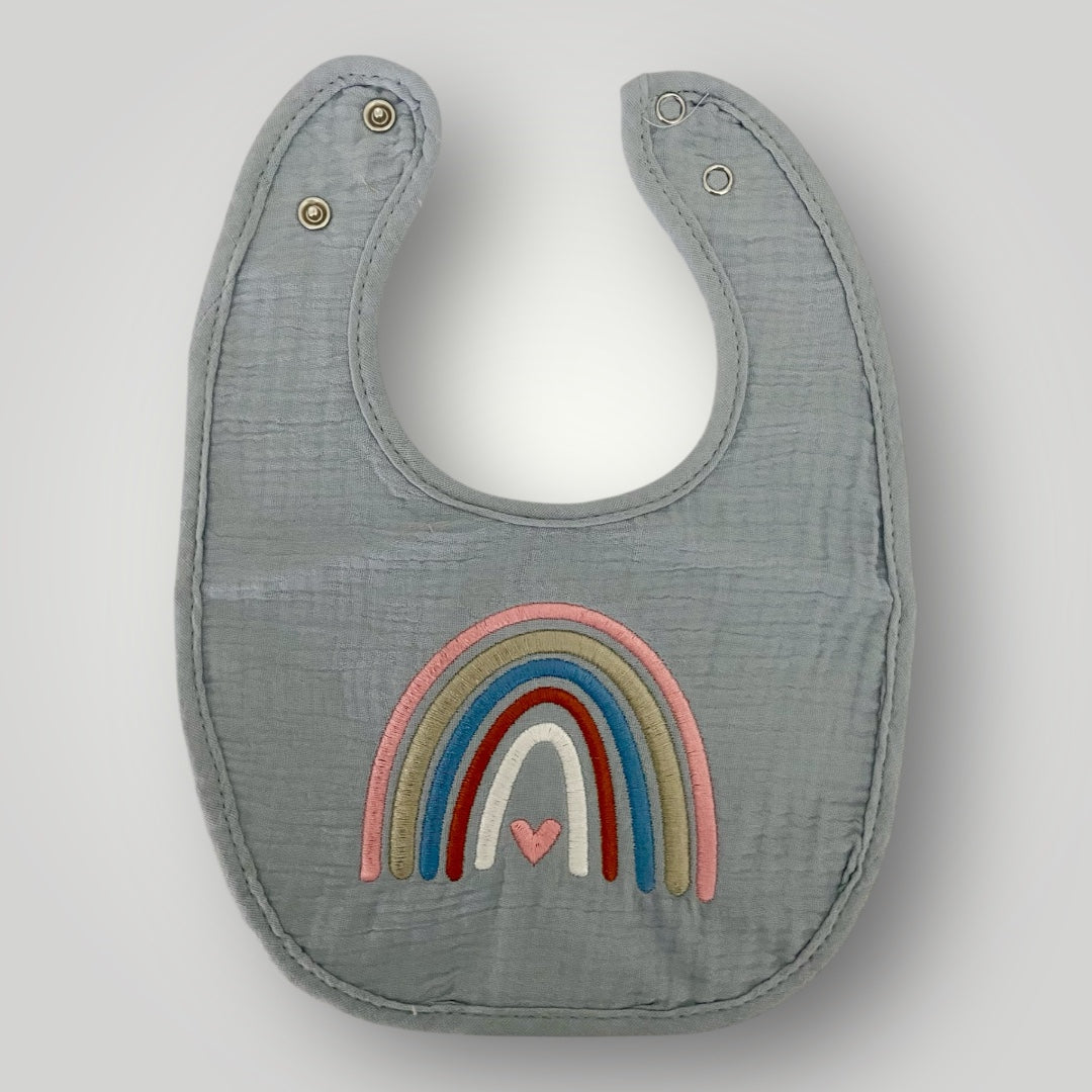 Rainbow Boho Bib