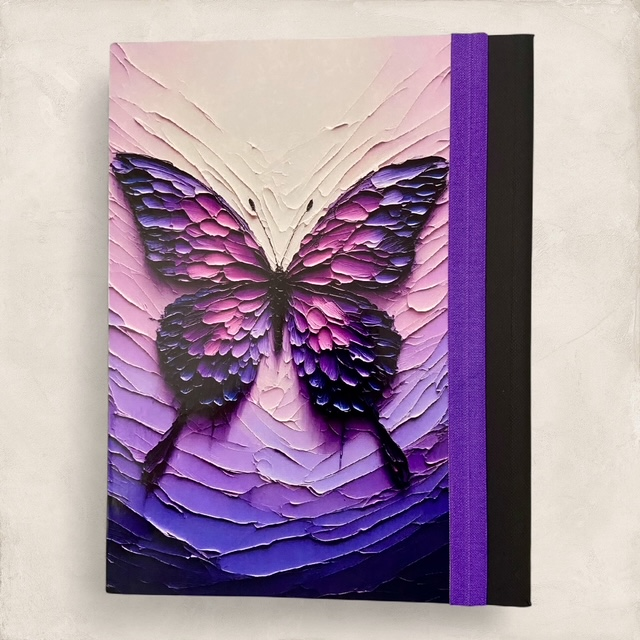 Regal Butterfly - Composition Notebook and Book Band (full size)