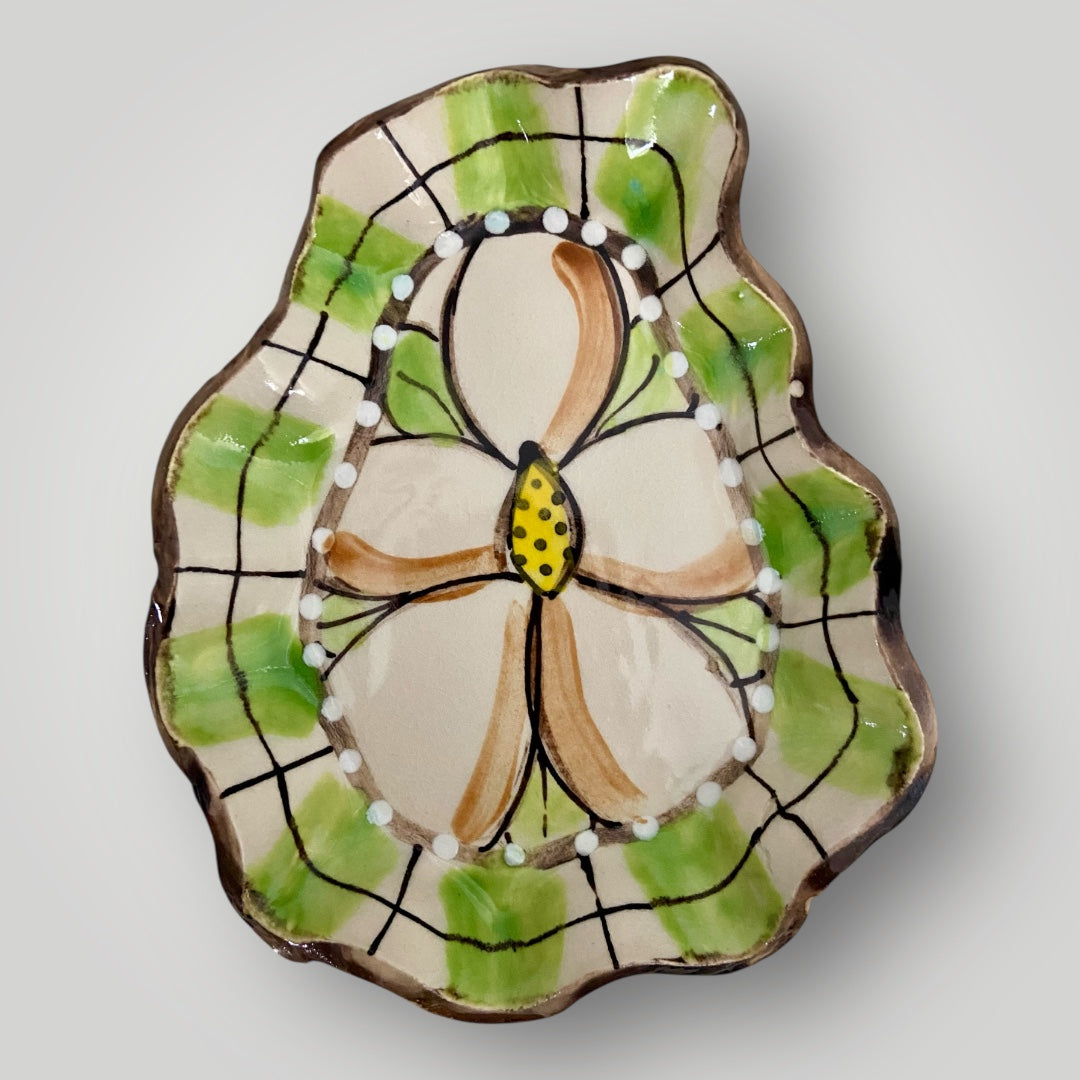 Ruffle Formed Magnolia Tray #3 - Heartfelt Traditions Pottery