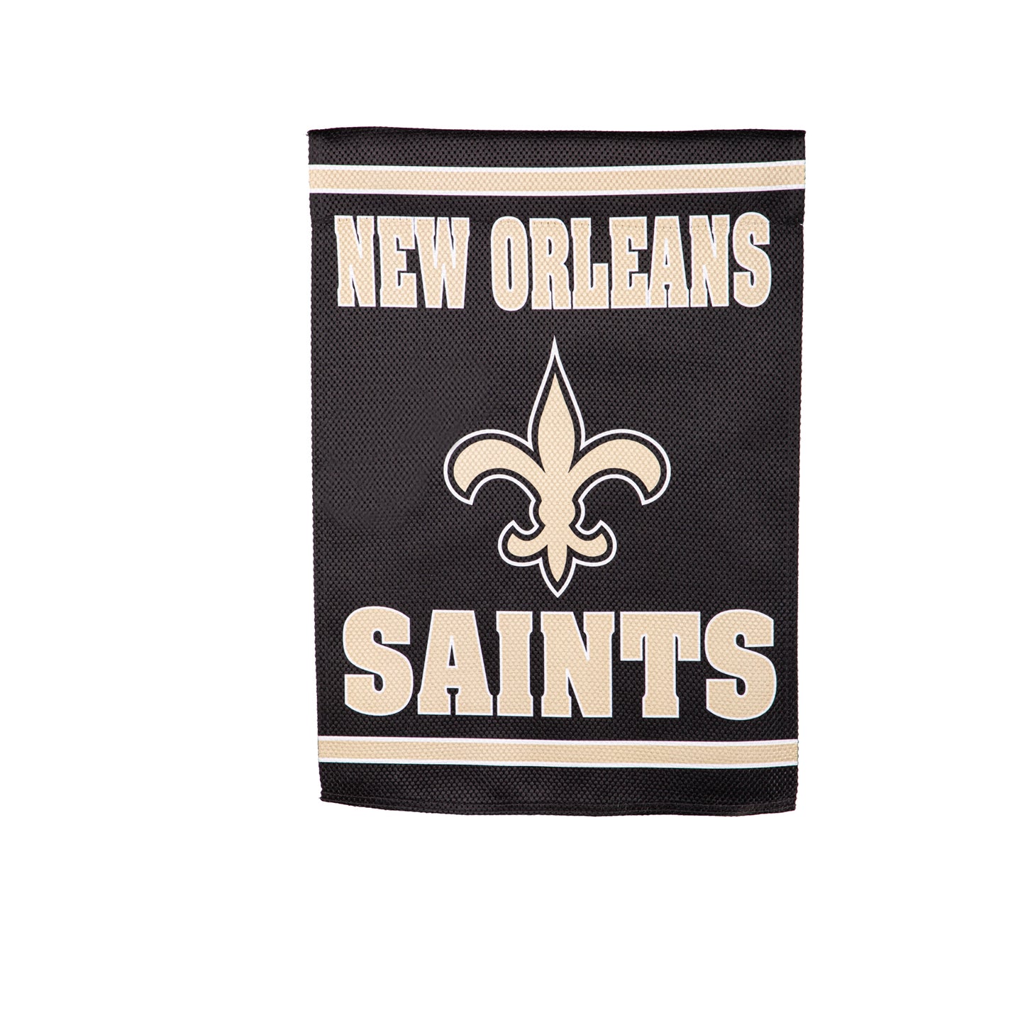 New Orleans Saints logo with team colors and bold graphics