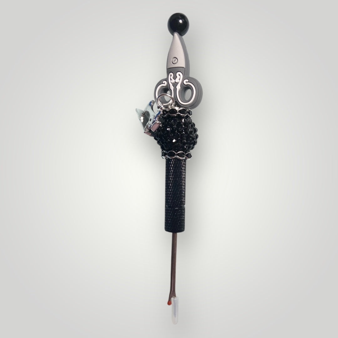 Seam Ripper - Beaded with Charm - Black-Black&Gray