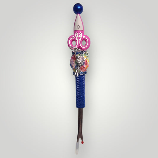 Seam Ripper - Beaded with Charm - Blue Multi