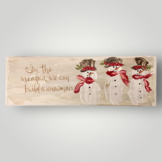 Snowman Trio - Gospel Art Canvas