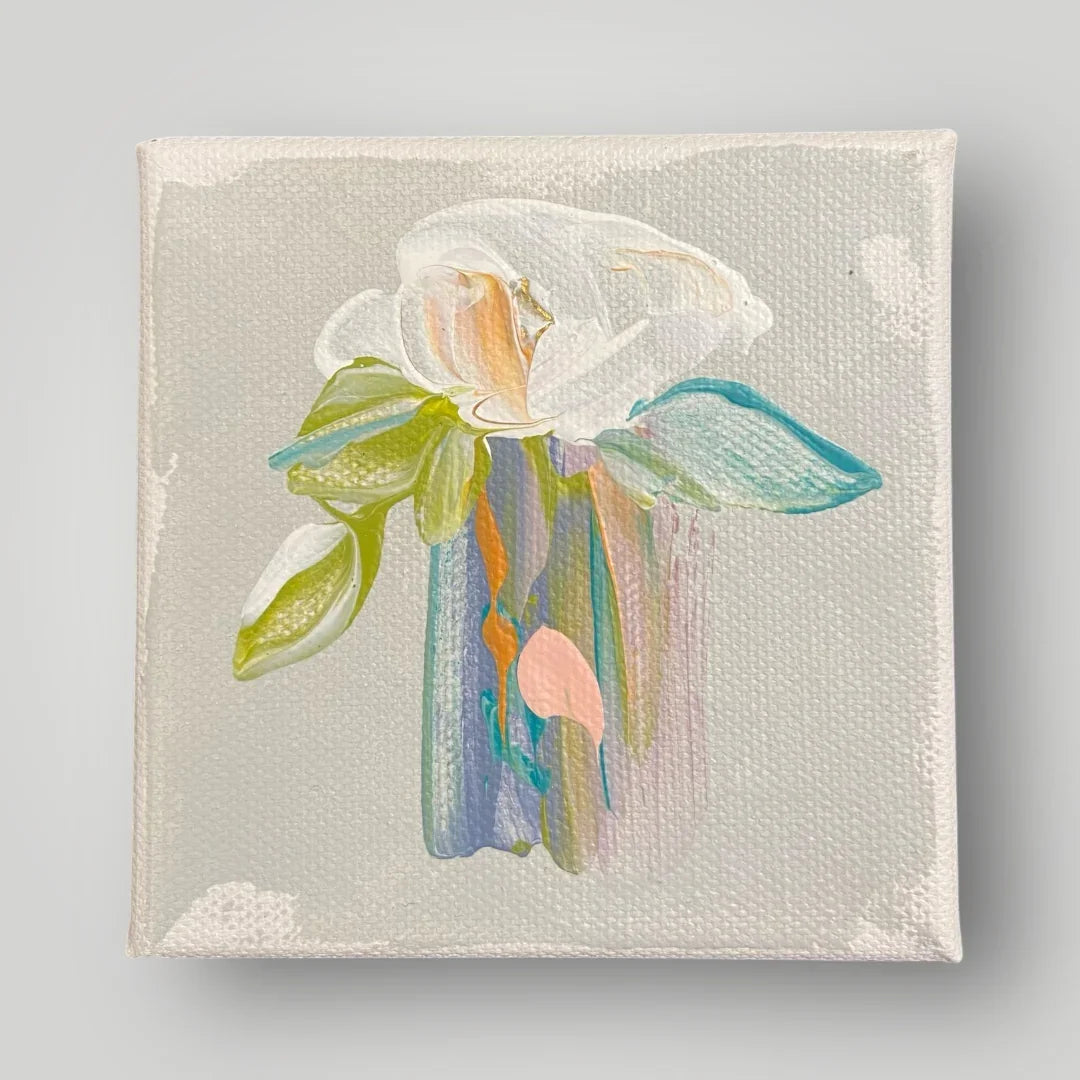 Soft Grace gospel art canvas with soft floral artwork