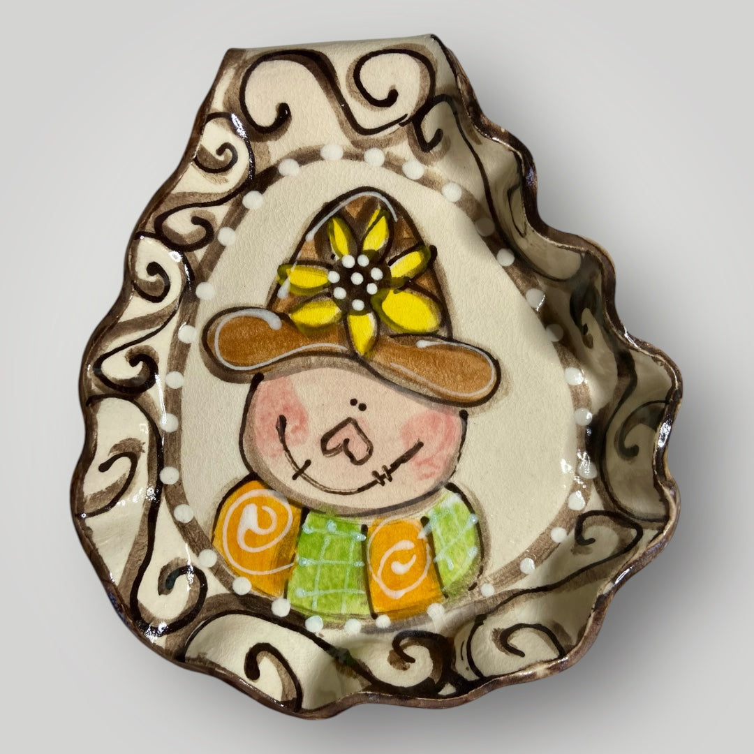 Spoon Rest - Scarecrow - Heartfelt Traditions Pottery