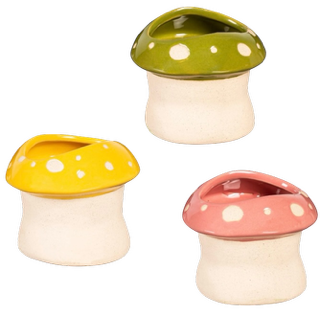 Ceramic Spotted Mushroom Planter