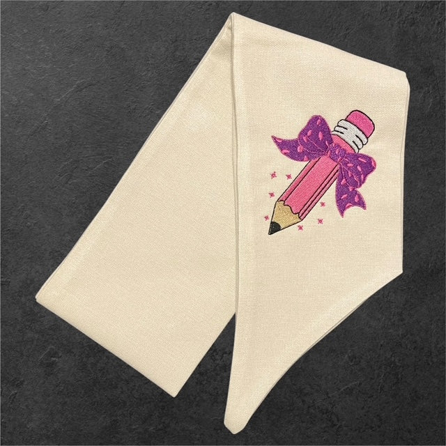 Teacher - Pencil in Pink - Wreath and Sash - The Manor Sash Collection