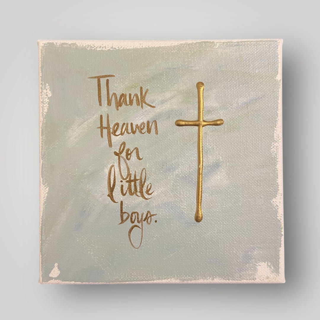 Thank Heaven for Little Boys II - Gospel Art Canvas