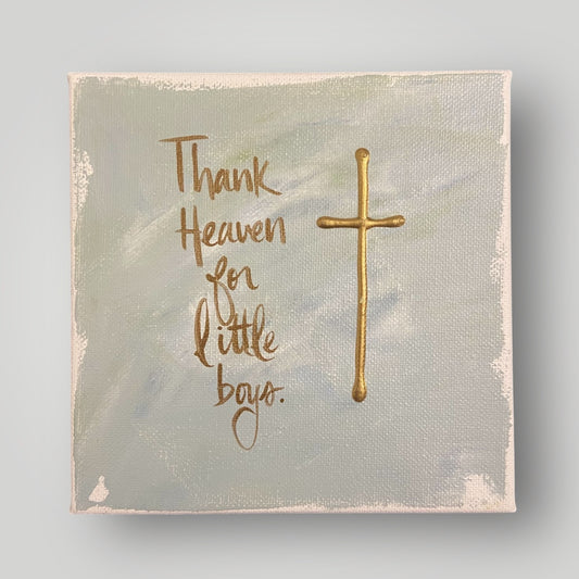 Thank Heaven for Little Boys II - Gospel Art Canvas