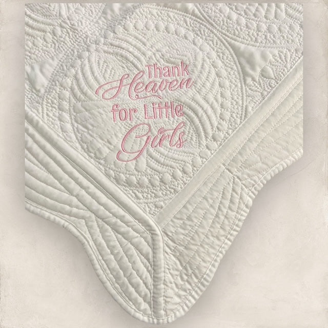 Thank Heaven for Little Girls Heirloom Quilt Set - (3 pcs)