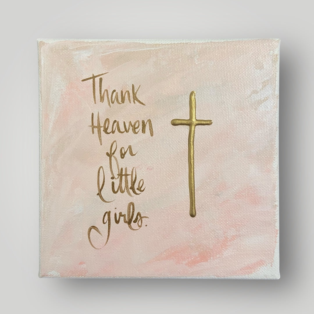 Thank Heaven for Little Girls I - Gospel Art Canvas