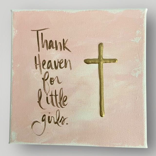 Thank Heaven for Little Girls III - Gospel Art Canvas