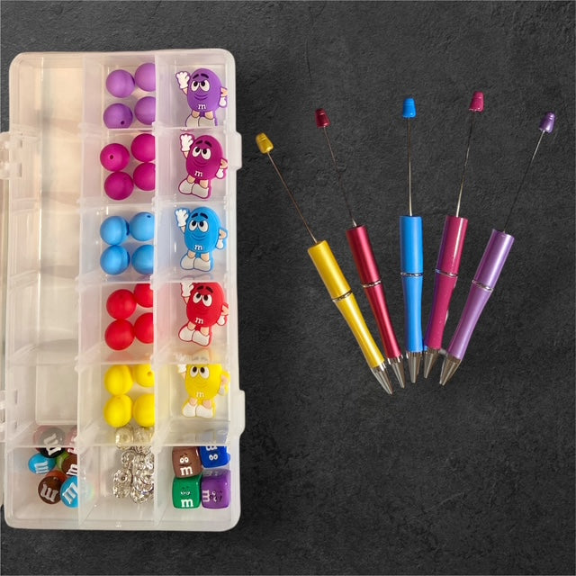 That Famous Chocolate Gang beadable pen kit with candy?themed beads