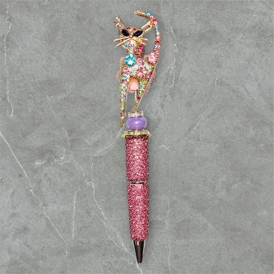 The Jeweled Meow Beaded Pen