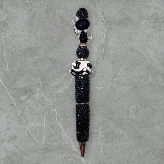 The Onyx Kitty Beaded Pen