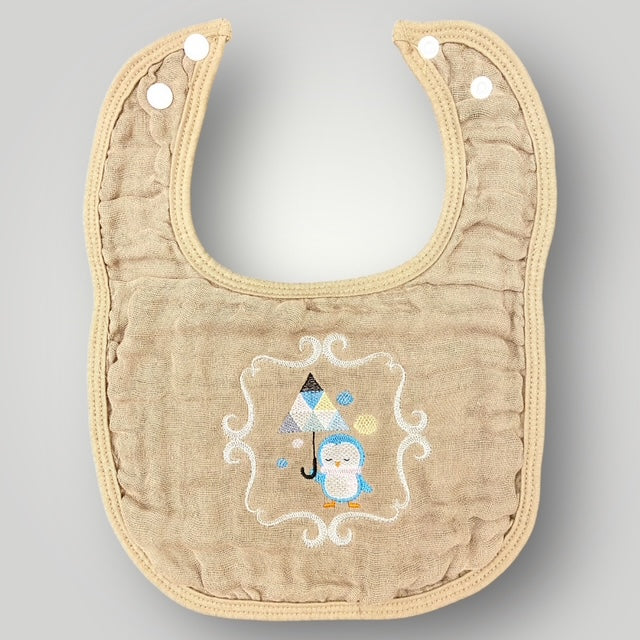 Boho Bib - Penelope Penguin with Umbrella - Bib