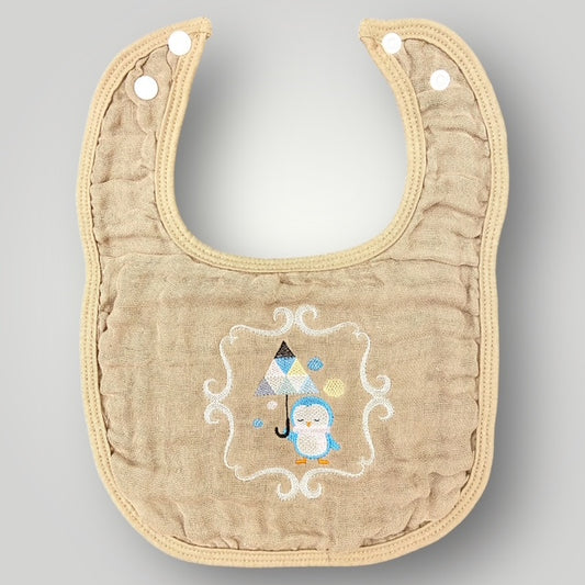 Boho Bib - Penelope Penguin with Umbrella - Bib