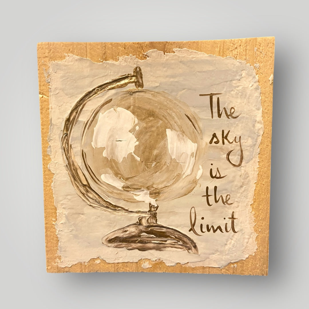 The sky is the limit - Gospel Art on Wood