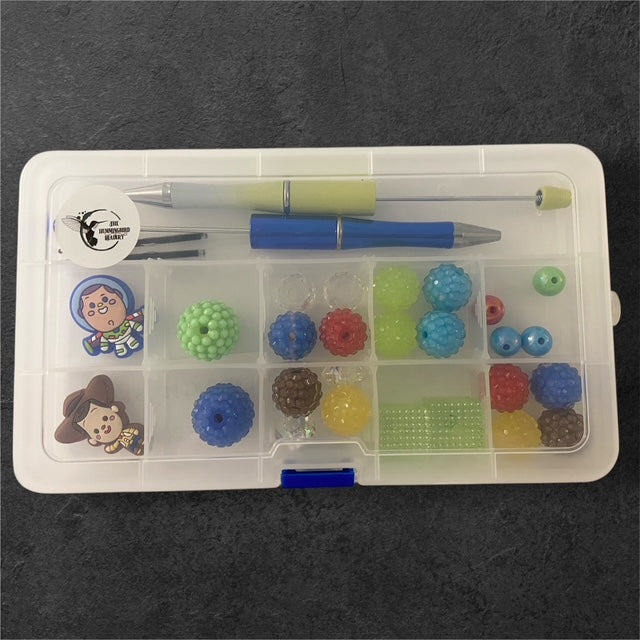 To Infinity & Write Beyond DIY beadable pen kit with space?themed beads
