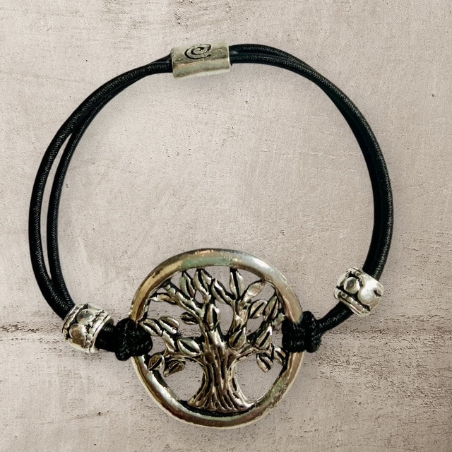 Tree Stretch Bracelet - Pewter - EB5