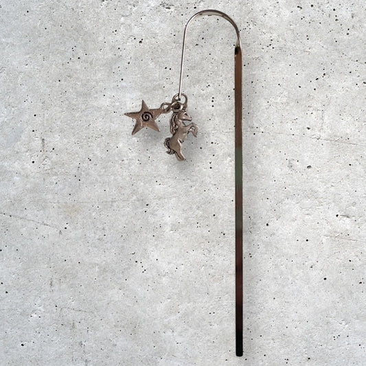 Unicorn & Star Pewter Bookmark - BM-17