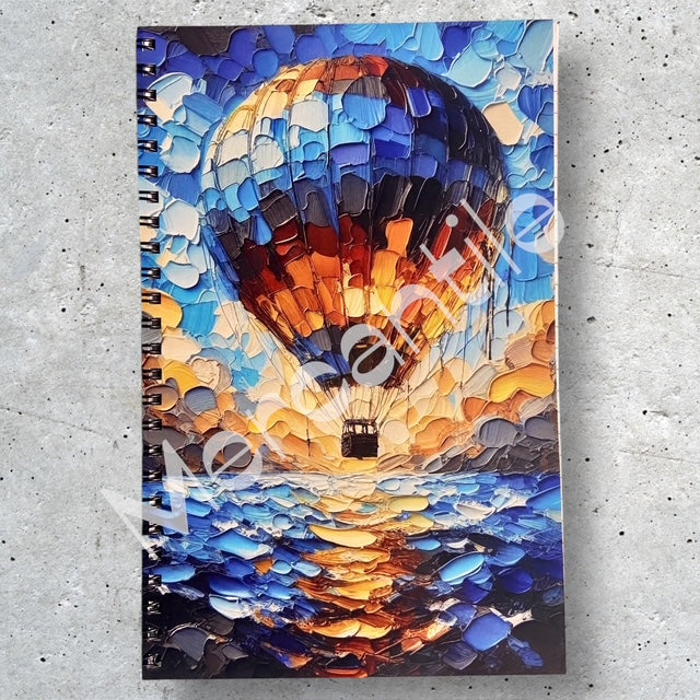 Voyage through Time Hot Air Balloon Notebook