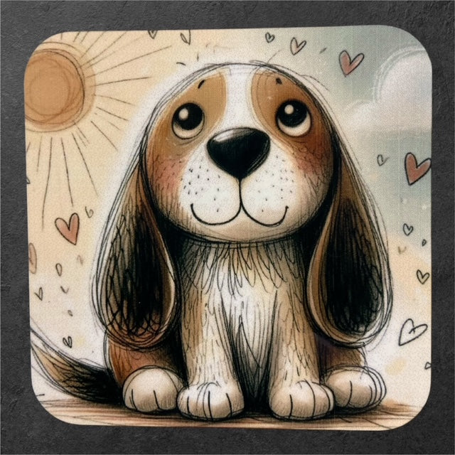 Waggin' at the Manor - Beagle - Manor Magnet Collection