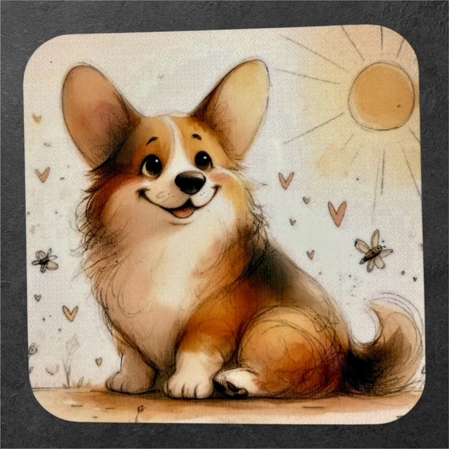 Waggin' at the Manor - Corgi - Manor Magnet Collection