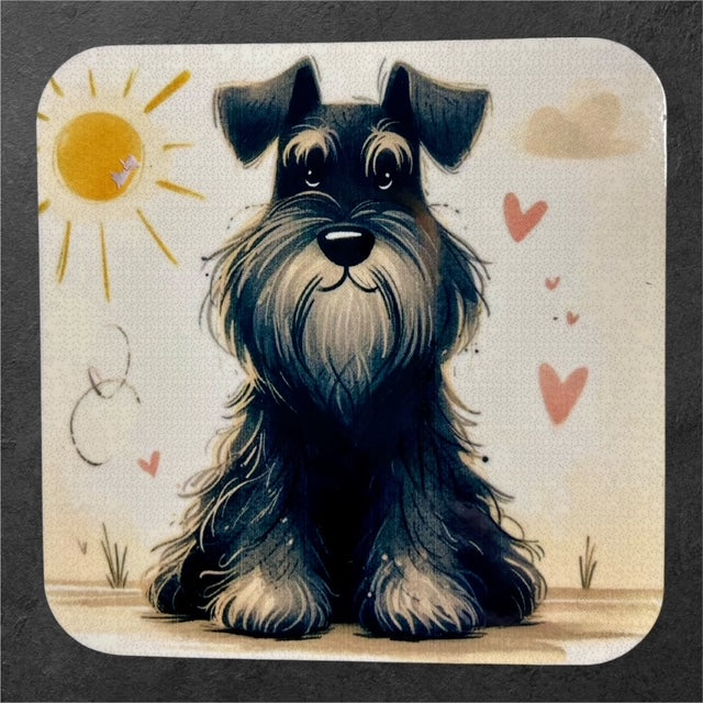 Waggin' at the Manor - Schnauzer - Manor Magnet Collection