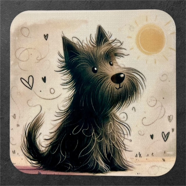 Waggin' at the Manor - Scottish Terrier - Manor Magnet Collection