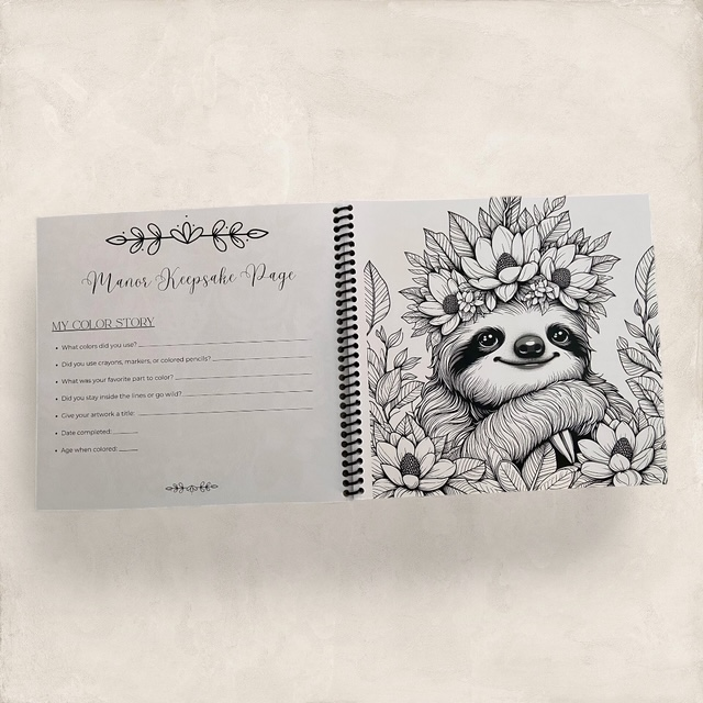 Wild Ink at The Manor - Coloring Book