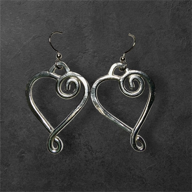 Woodstock Earrings - Pewter - JER569