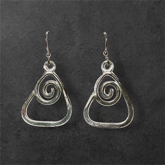 Woodstock Earrings - Pewter - JER571