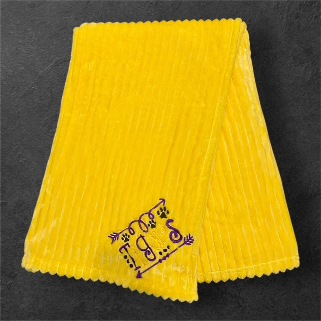 Tigers Yellow adult throw blanket