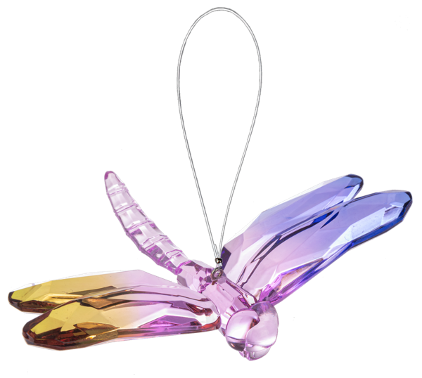Whimsical Flight: Acrylic Dragonfly Ornament – 6"x4" of Light-Catching Magic