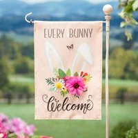 Every Bunny Garden Flag