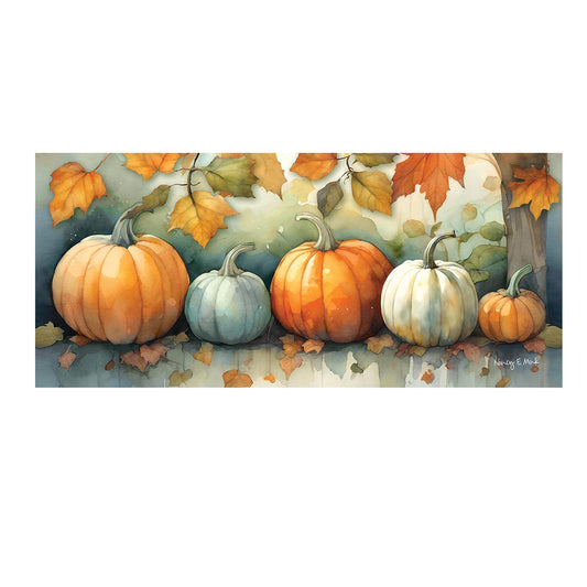 Pumpkin Patch Watercolor Switch Mat