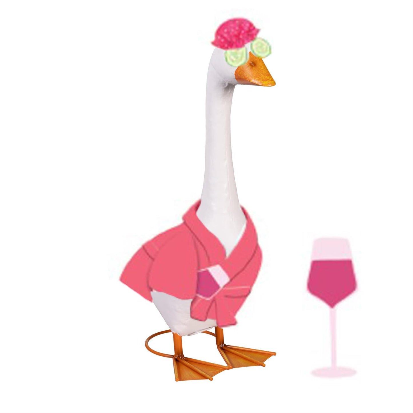 Porch goose relaxation outfit shown from alternate angle